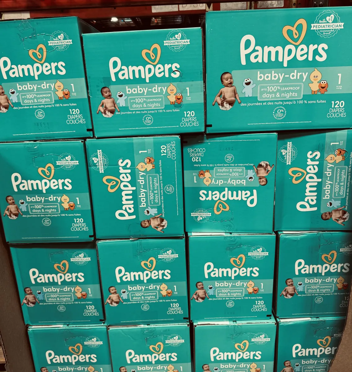 Pampers Pampers Baby-Dry Diapers Size 1 120 Count, 120 Count