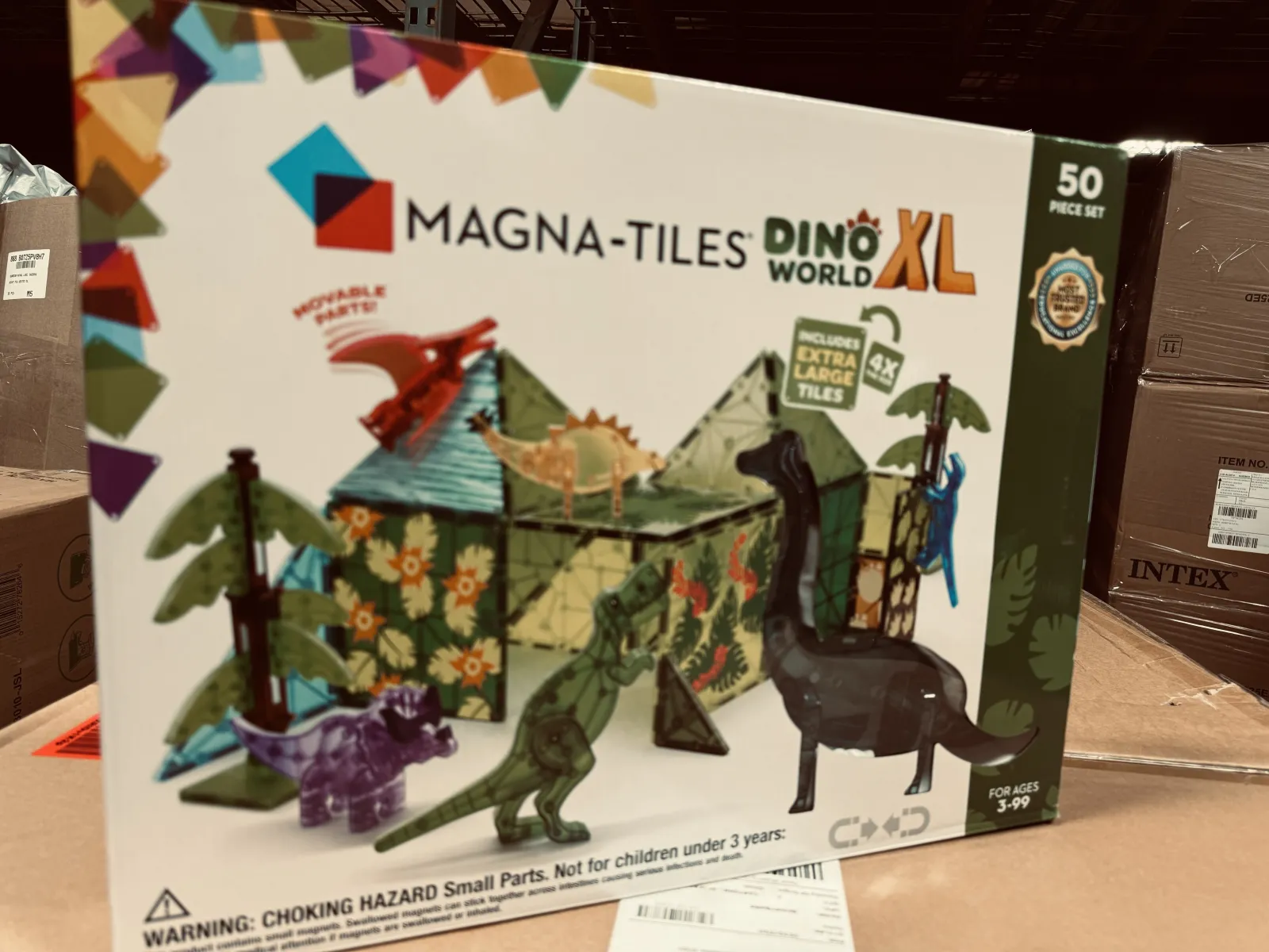 MAGNA-TILES Dino World XL 50-Piece Magnetic Constructio | B2B