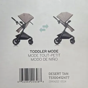 Evenflo Pivot Modular Travel System with LiteMax Infant Car Seat (Desert Tan)