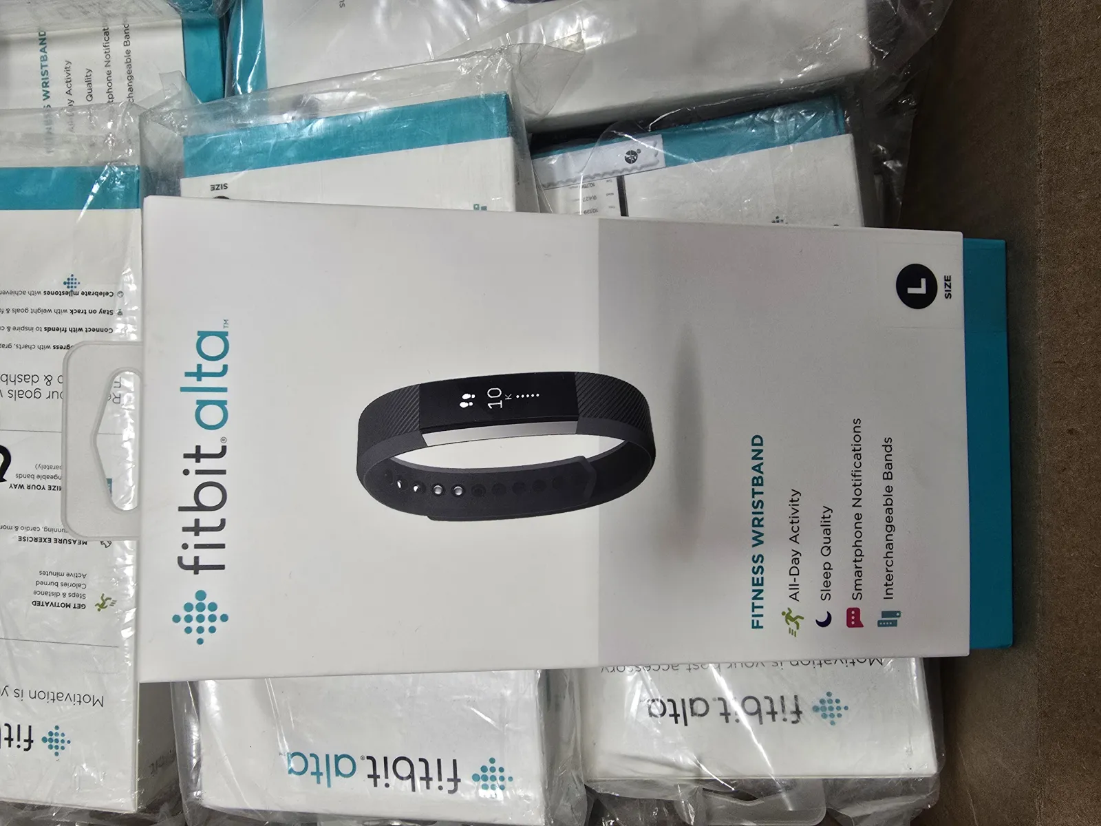 Fitbit Alta Fitness Tracker, Silver/Black, Large | B2B Liquidation