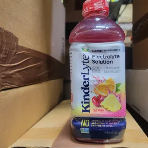 Kinderlyte | Natural Pediatric Electrolyte Solution | Doctor-Formulated for Rapid Rehydration | No Artificial Sweeteners, Colors or Flavors | Kid-Friendly Taste | 1-Pack | Fruit Punch